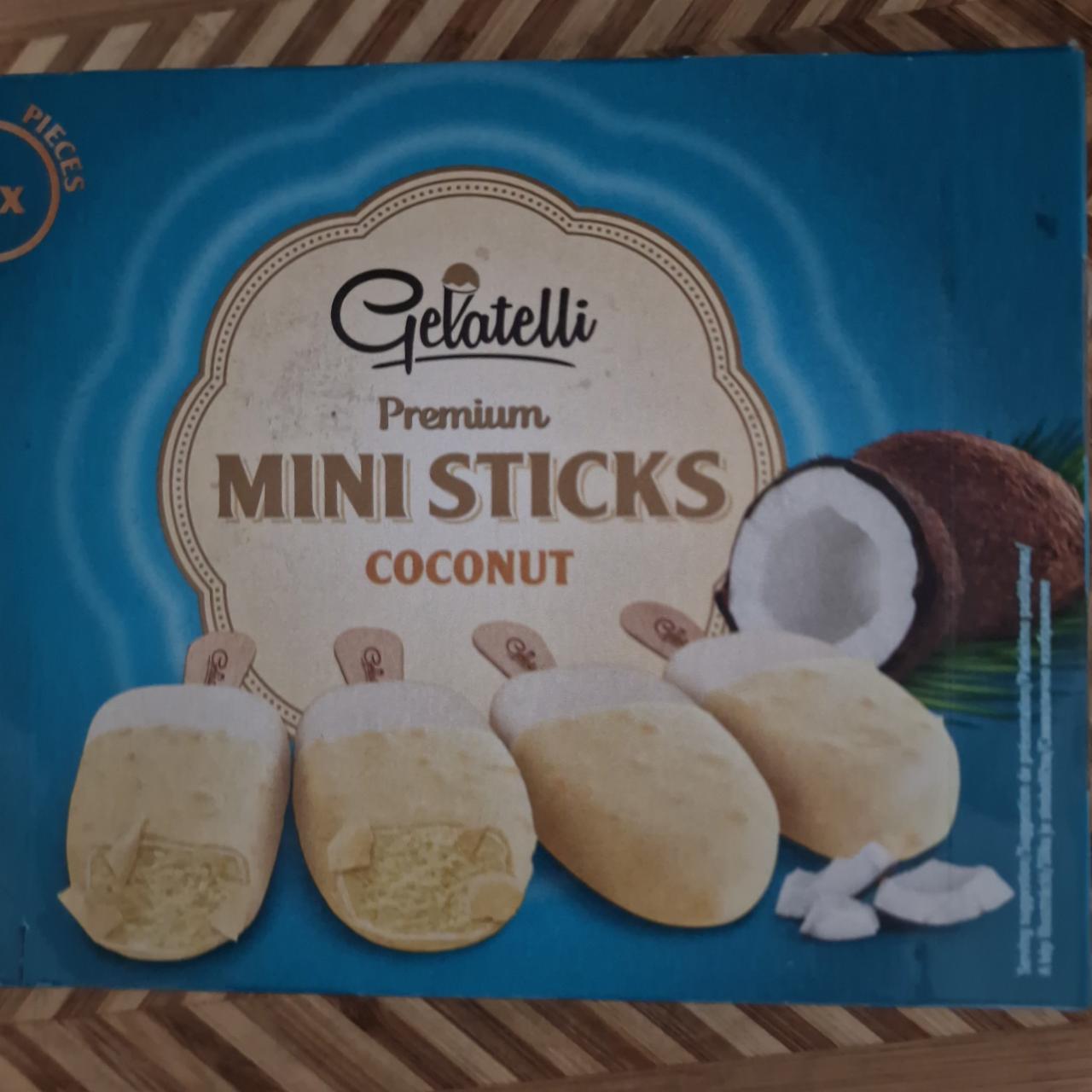 Fotografie - Premium mini sticks coconut Gelatelli