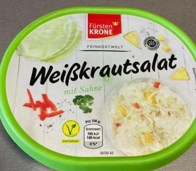 Fotografie - Weisskrautsalat mit Sahne Fürsten Krone