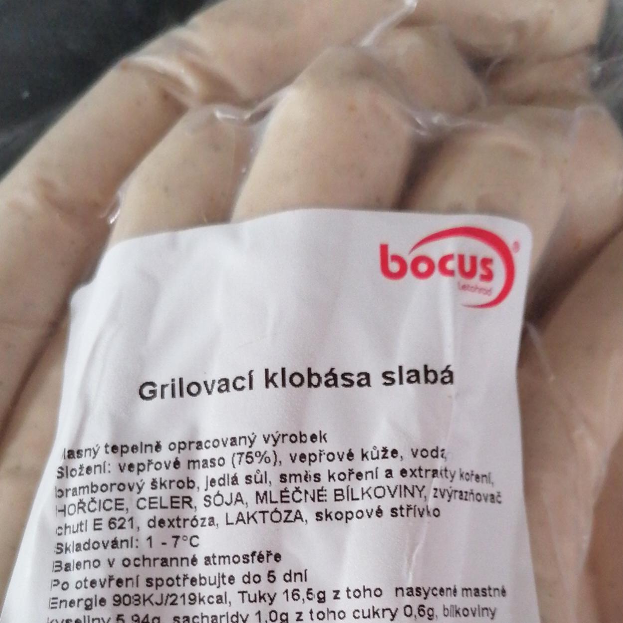 Fotografie - Grilovací klobása slabá Bocus