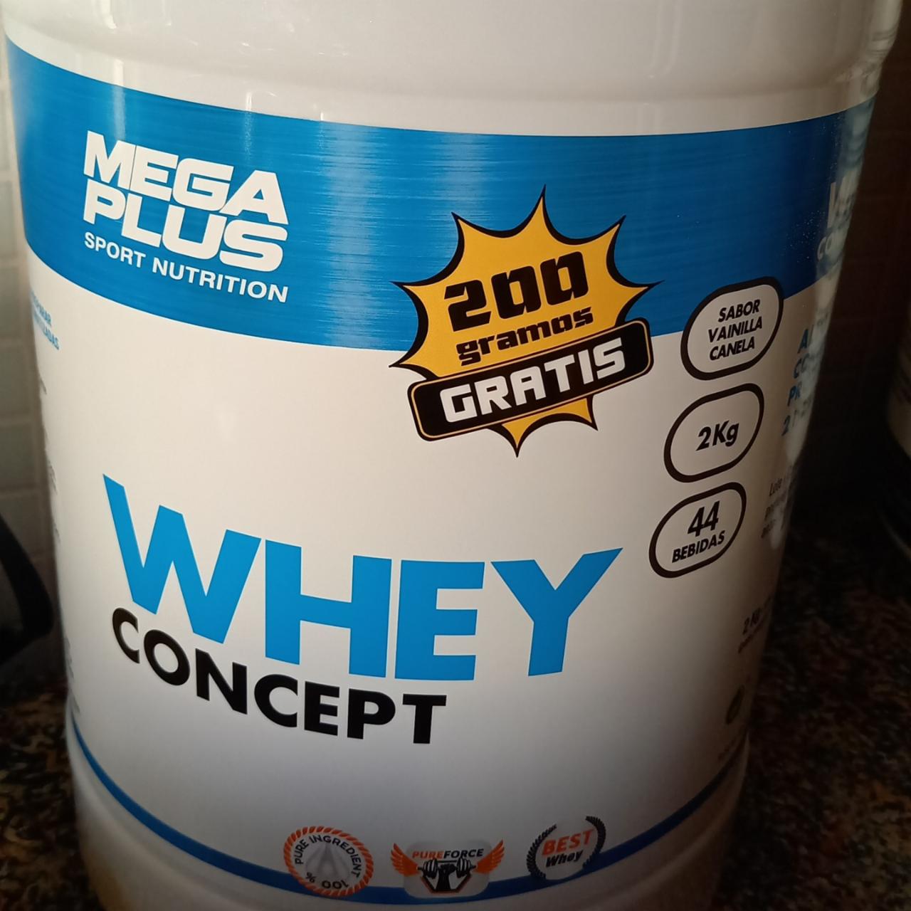 Fotografie - Whey Concept Vainilla Canela Mega Plus