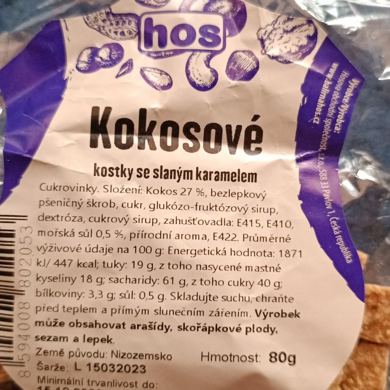 Fotografie - Kokosové kostky se slaným karamelem Hos