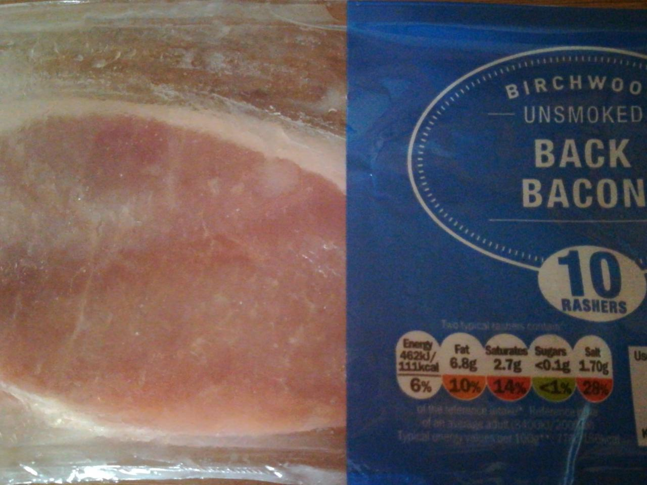 Fotografie - Unsmoked Back Bacon Coop