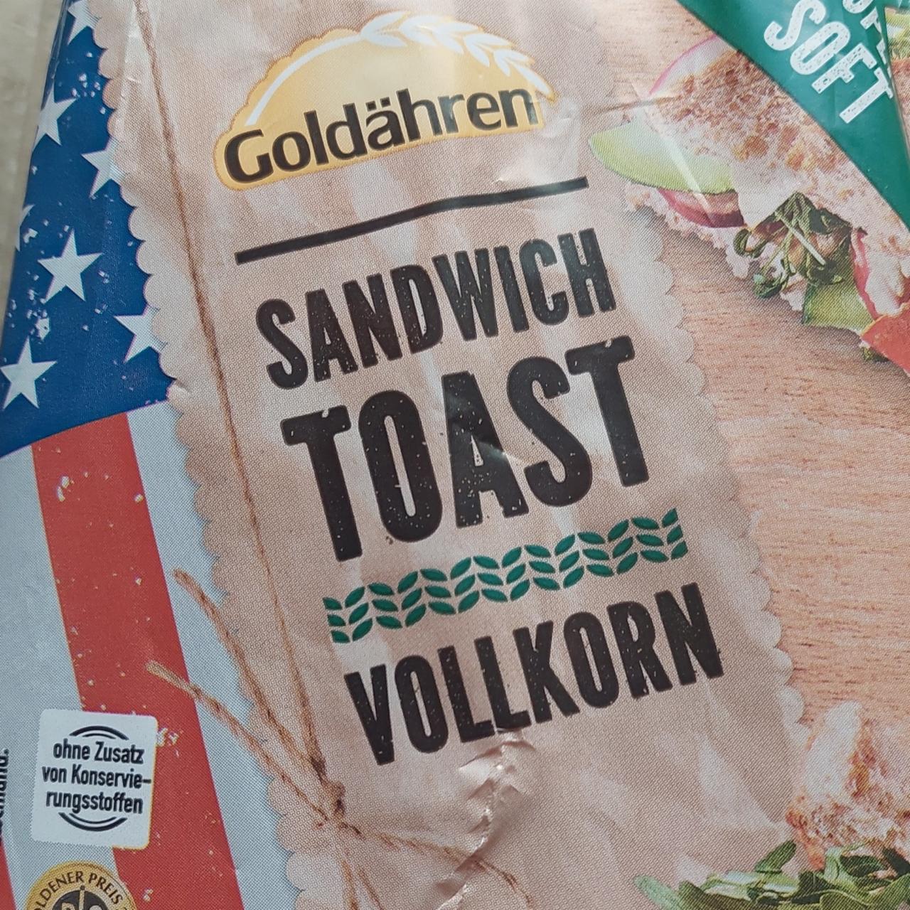 Fotografie - Sandwich Toast Vollkorn Goldähren