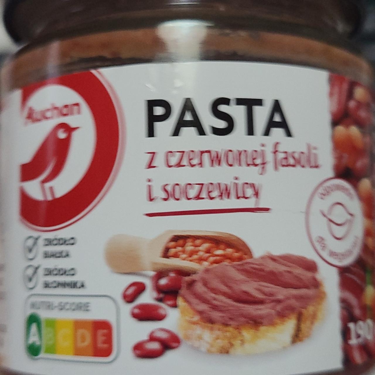 Fotografie - Pasta z czerwonej fasoli i soczewicy Auchan