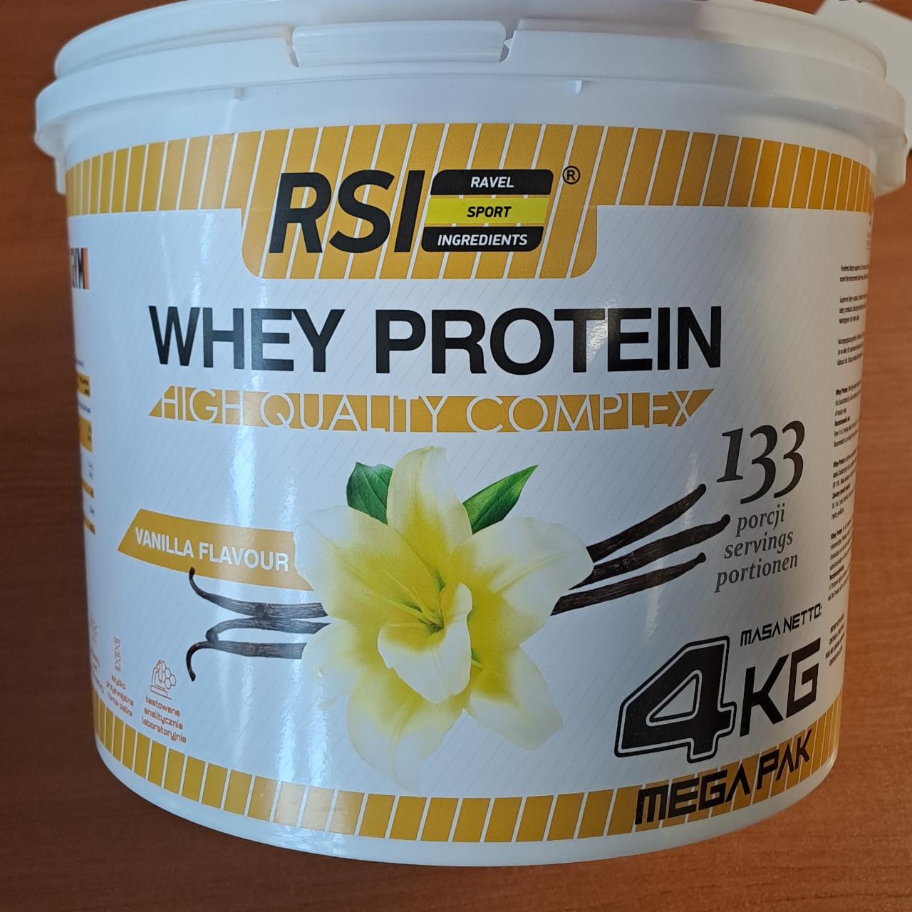 Fotografie - Whey protein vanilla Ravel sport ingredients