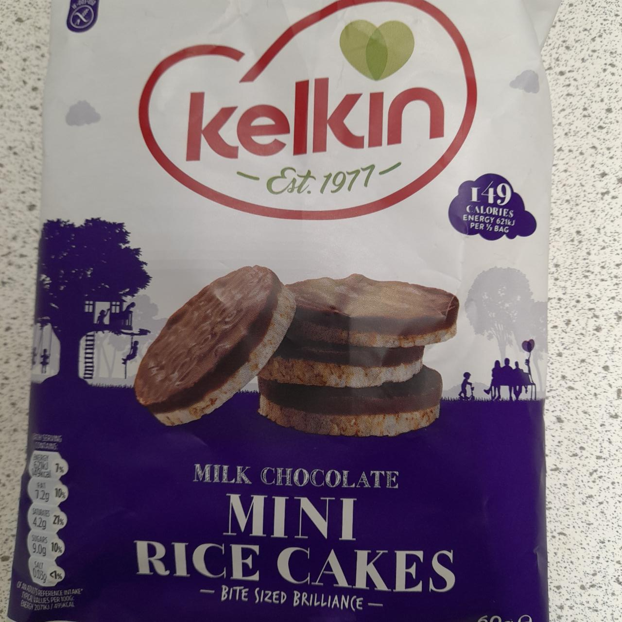 Fotografie - Mini rice cakes milk chocolate Kelkin