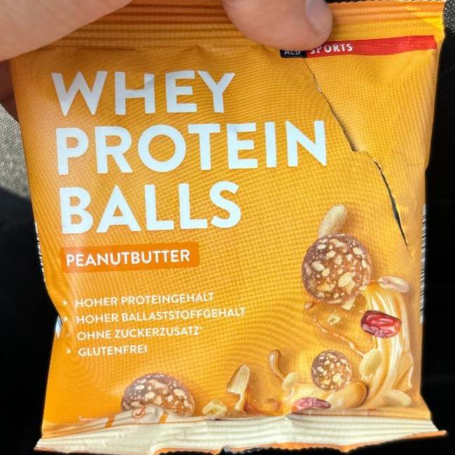 Fotografie - Whey protein balls peanutbutter Aldi Sports