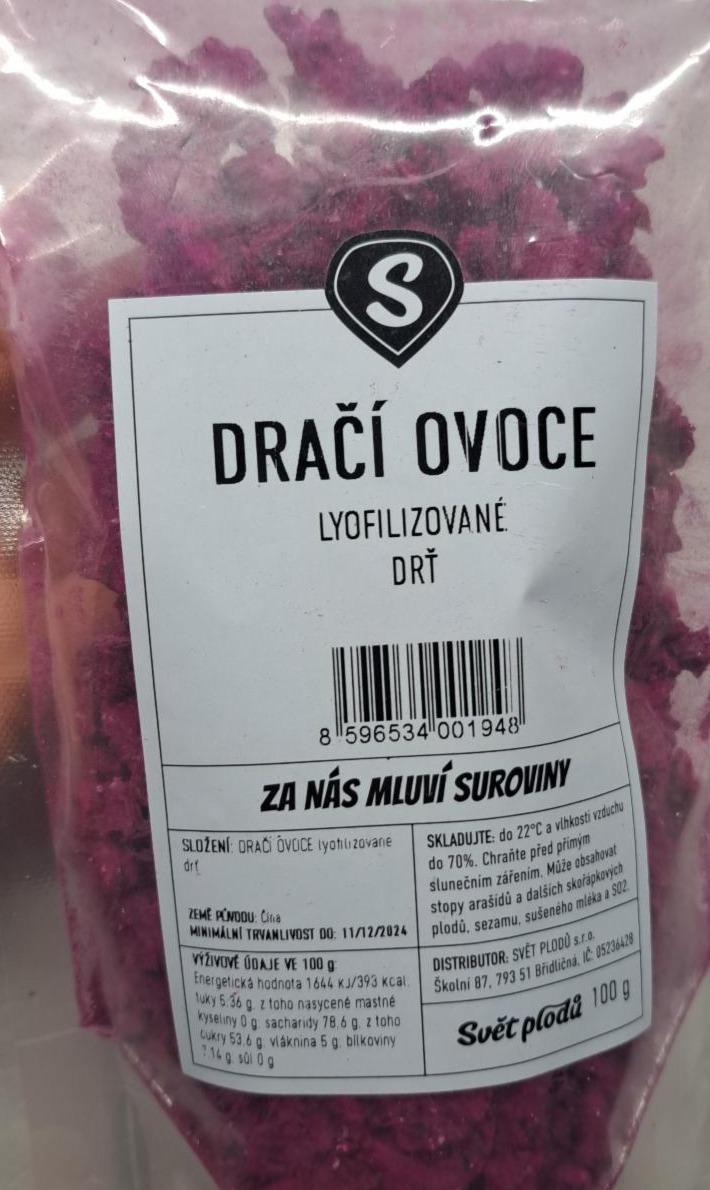 Fotografie - dračí ovoce lyofilizované drť Svět plodů