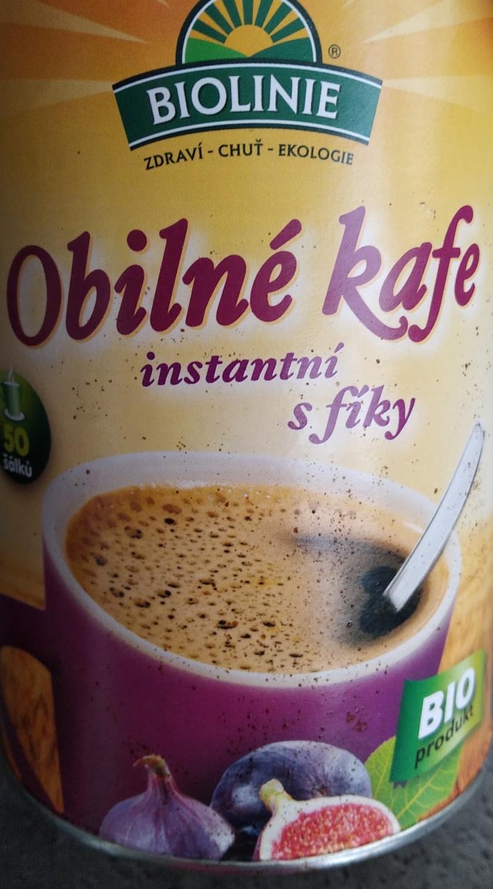 Fotografie - Obilné kafe instantní s fíky Biolinie