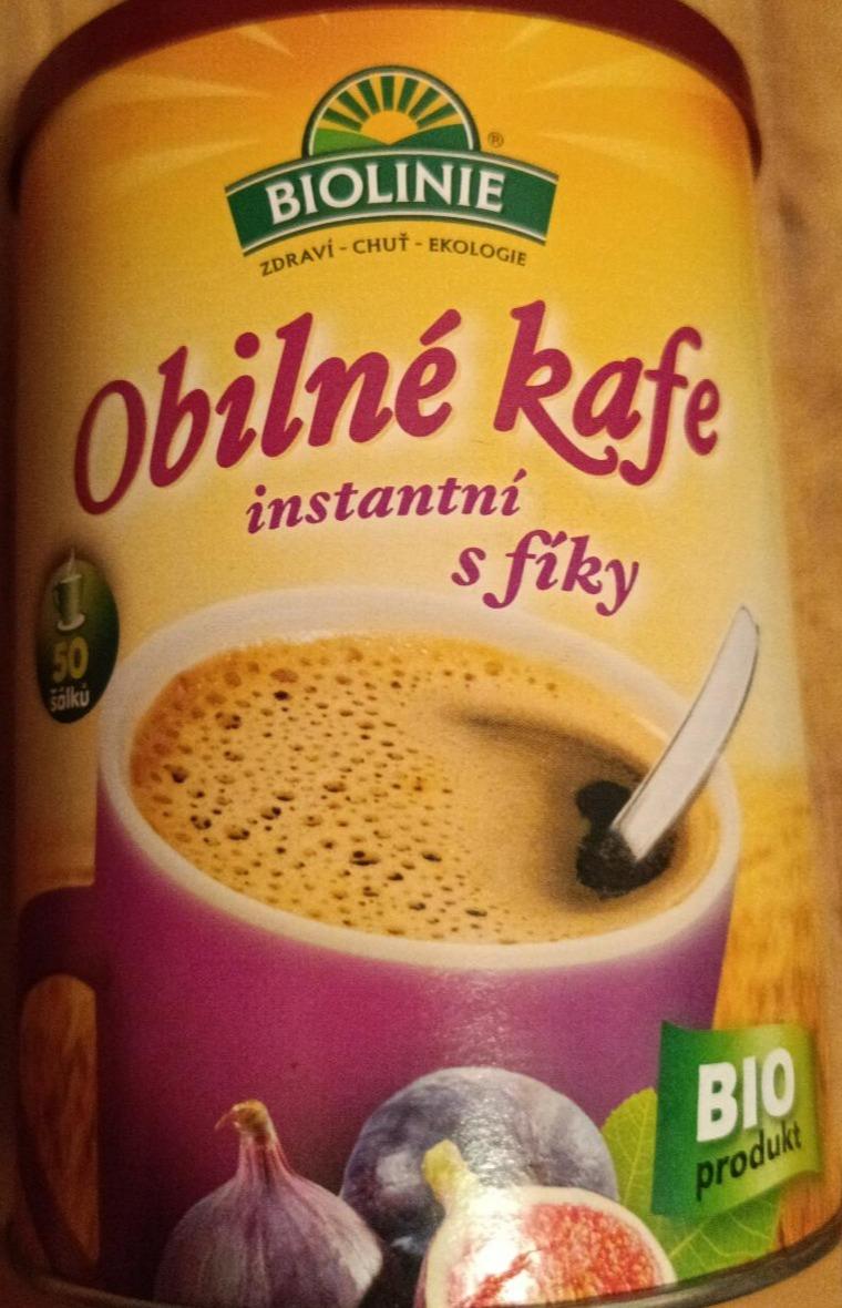 Fotografie - Obilné kafe instantní s fíky Biolinie