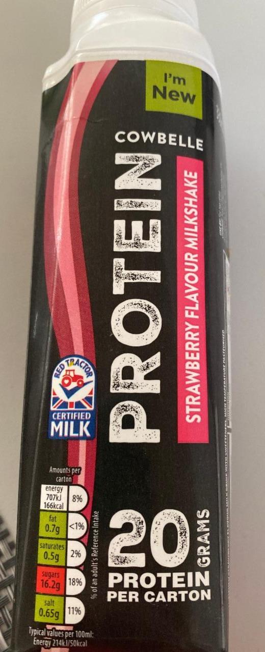 Fotografie - Strawberry Flavour Protein Milkshake Cowbelle