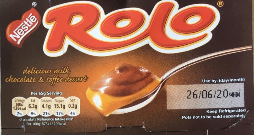 Fotografie - Rolo milk chocolate & toffee dessert Nestlé