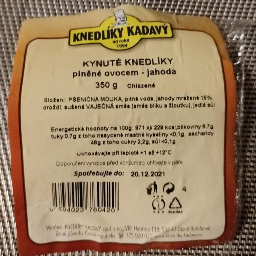 Fotografie - Kynuté knedlíky plněné ovocem - Jahoda Knedlíky Kadavý