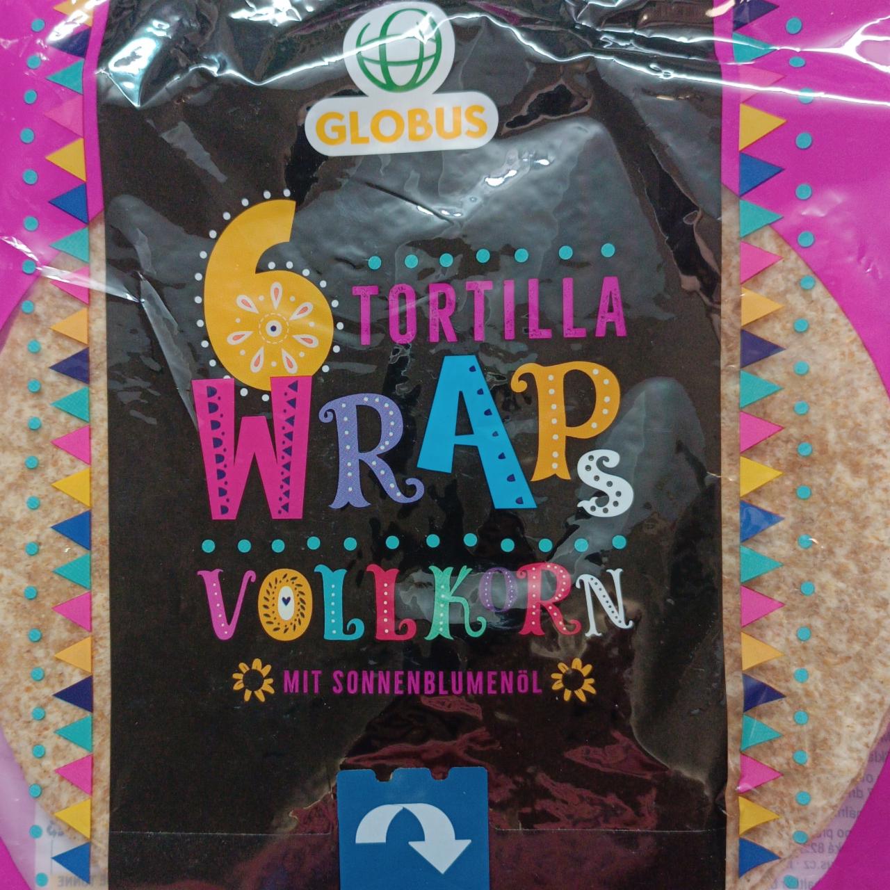 Fotografie - Tortilla Wraps Vollkorn Globus