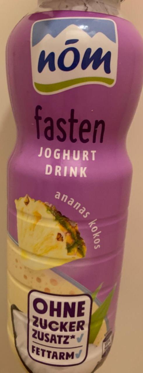 Fotografie - Fasten Joghurt Drink Ananas Kokos Nōm