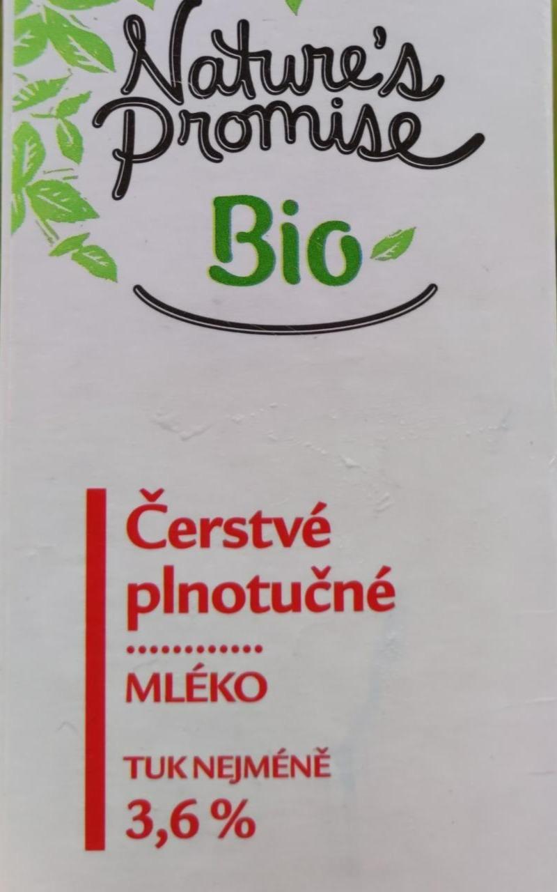 Fotografie - Bio Čerstvé plnotučné mléko 3,6% tuku Nature's Promise