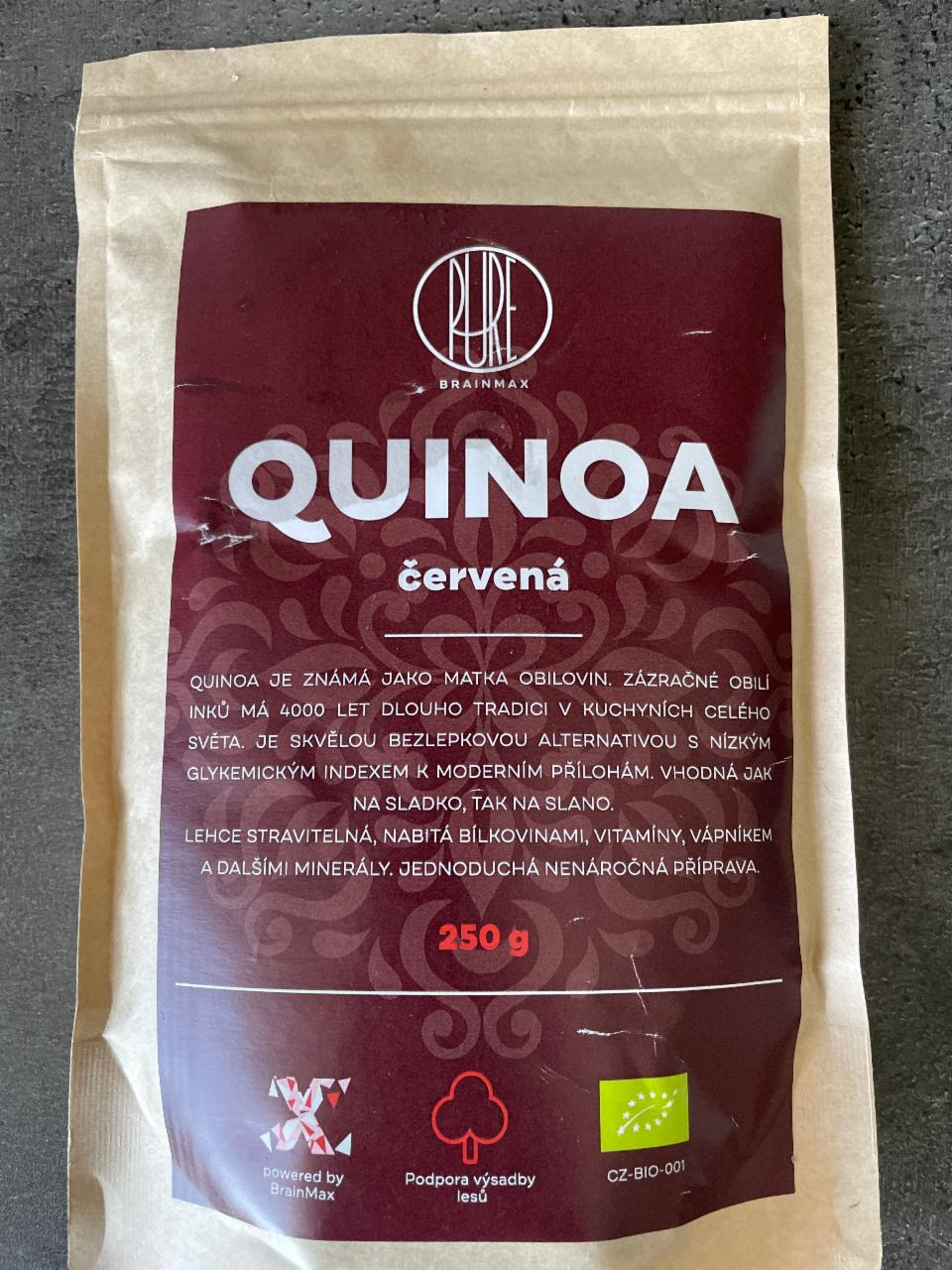 Fotografie - Pure Bio Quinoa červená BrainMax