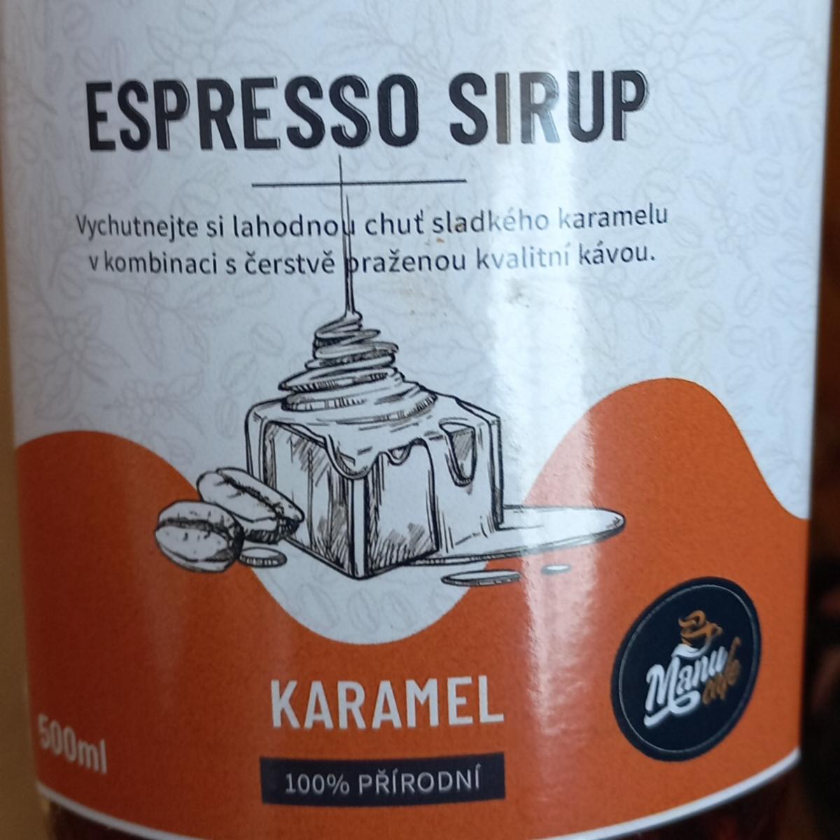 Fotografie - Espresso sirup karamel ManuCafe