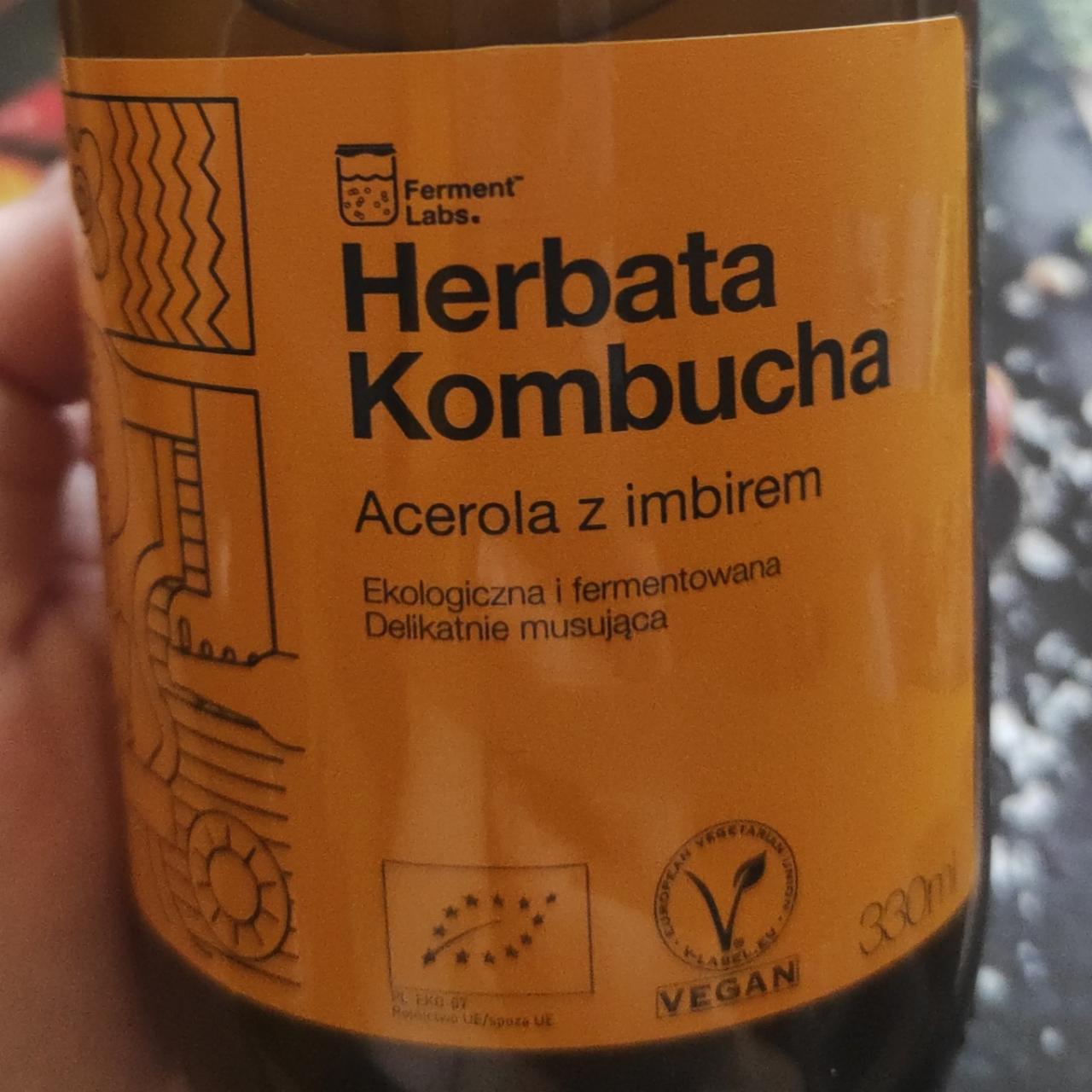 Fotografie - Herbata Kombucha acerola z imbirem Ferment Labs.