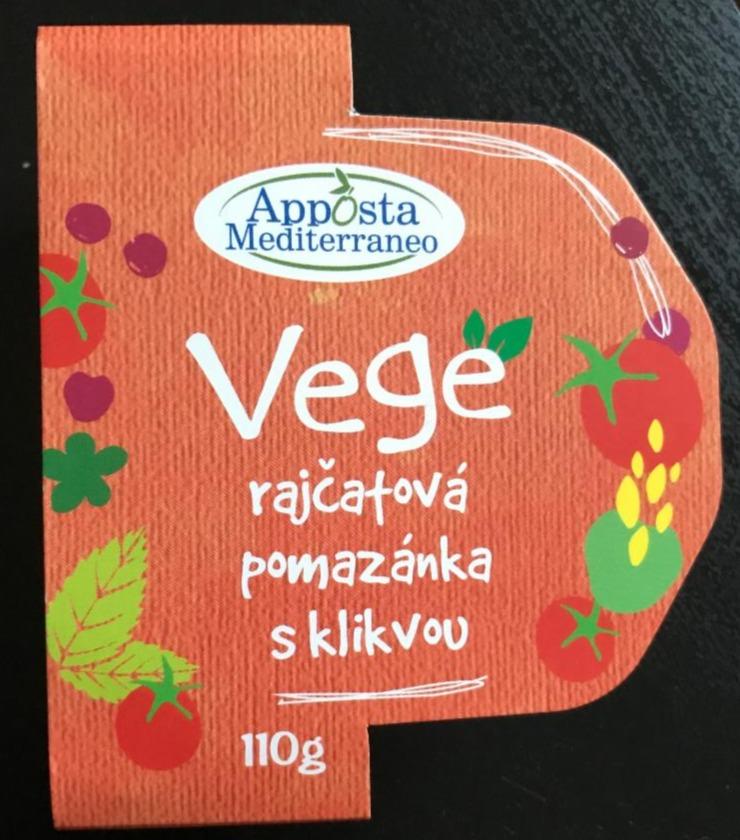 Fotografie - Vege rajčatová pomazánka s klikvou Apposta Mediterraneo