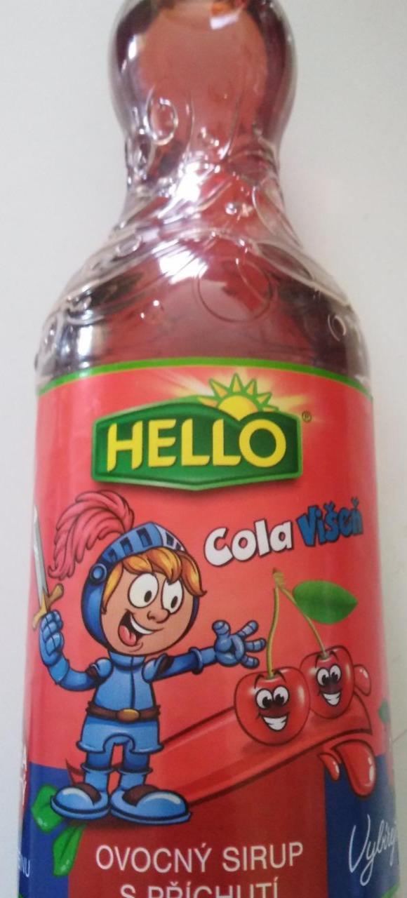 Fotografie - Ovocný sirup s příchutí Cola Višeň Hello