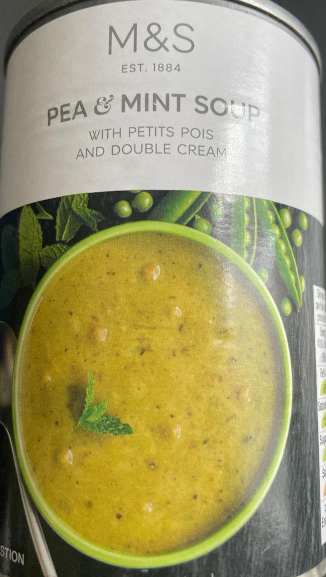 Fotografie - Pea and mint soup (hrášková polévka s mátou) M&S