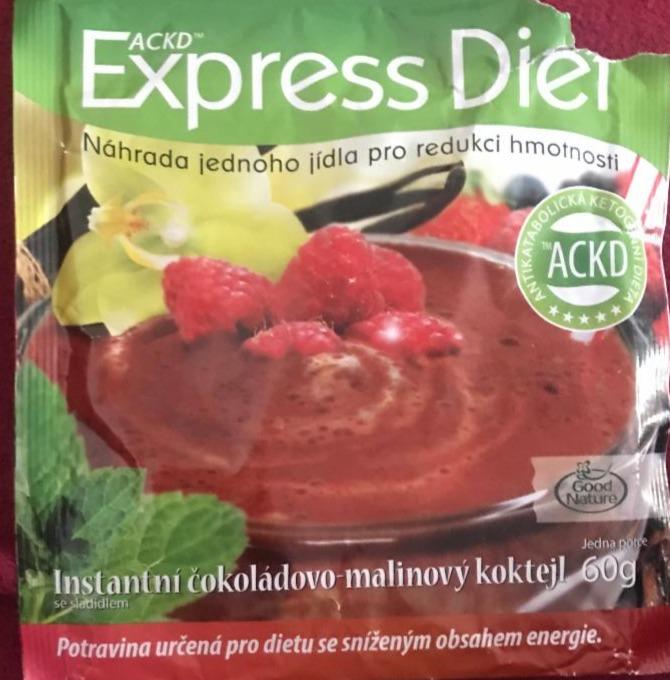 Fotografie - Instantní čokoládovo-malinový koktejl Express Diet