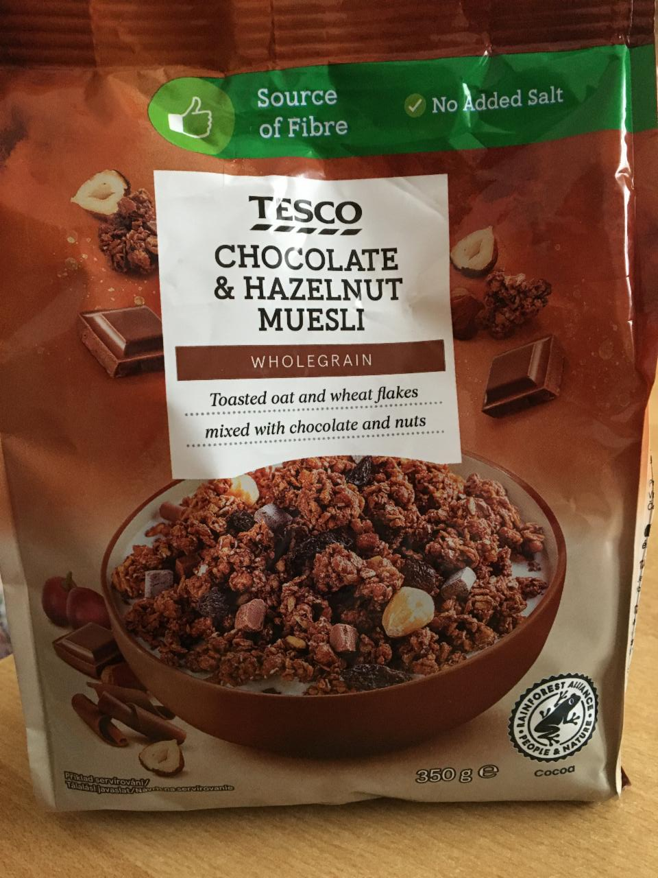 Fotografie - chocolate &hazelnut muesli Tesco