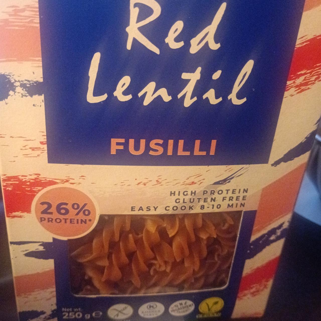 Fotografie - Red Lentil Fusilli Sam Mills