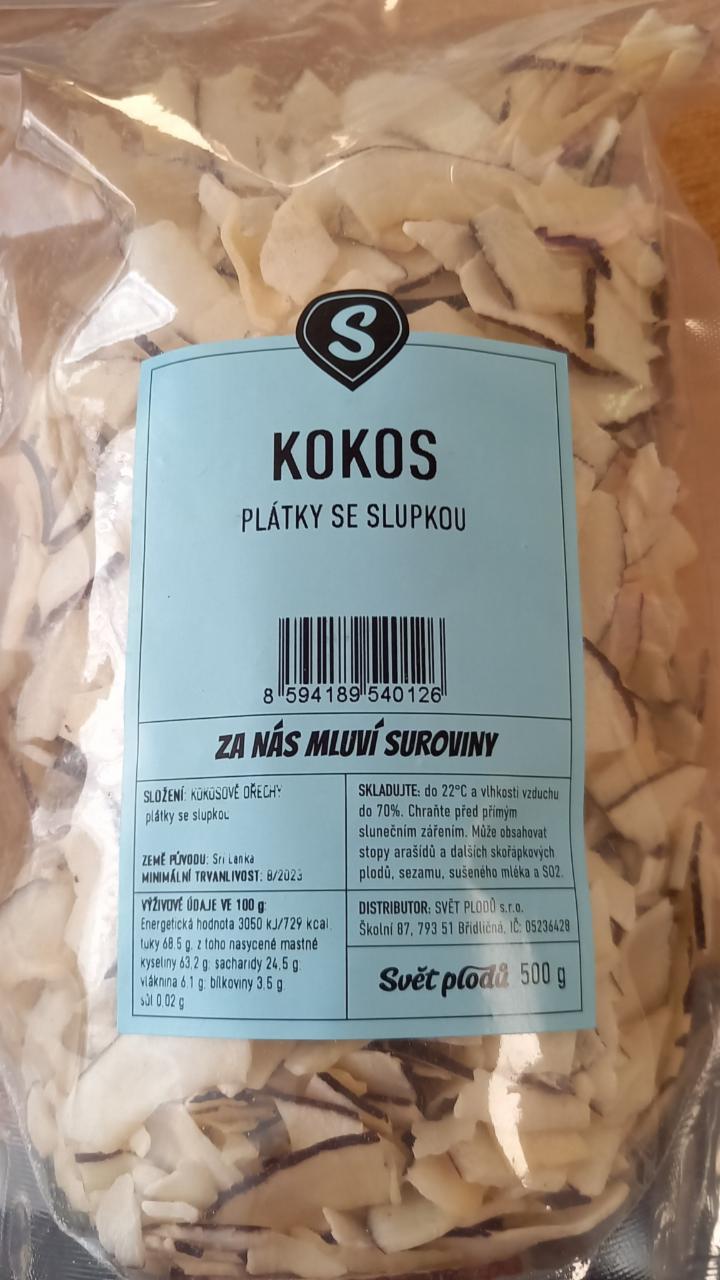 Fotografie - Kokos plátky se slupkou Svět plodů