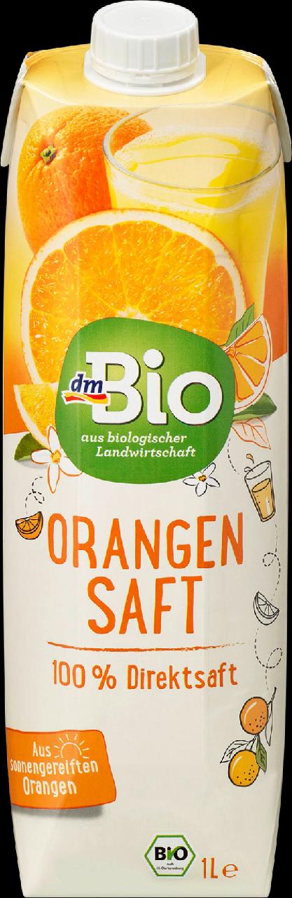 Fotografie - Orangensaft, 100% Direktsaft dmBio