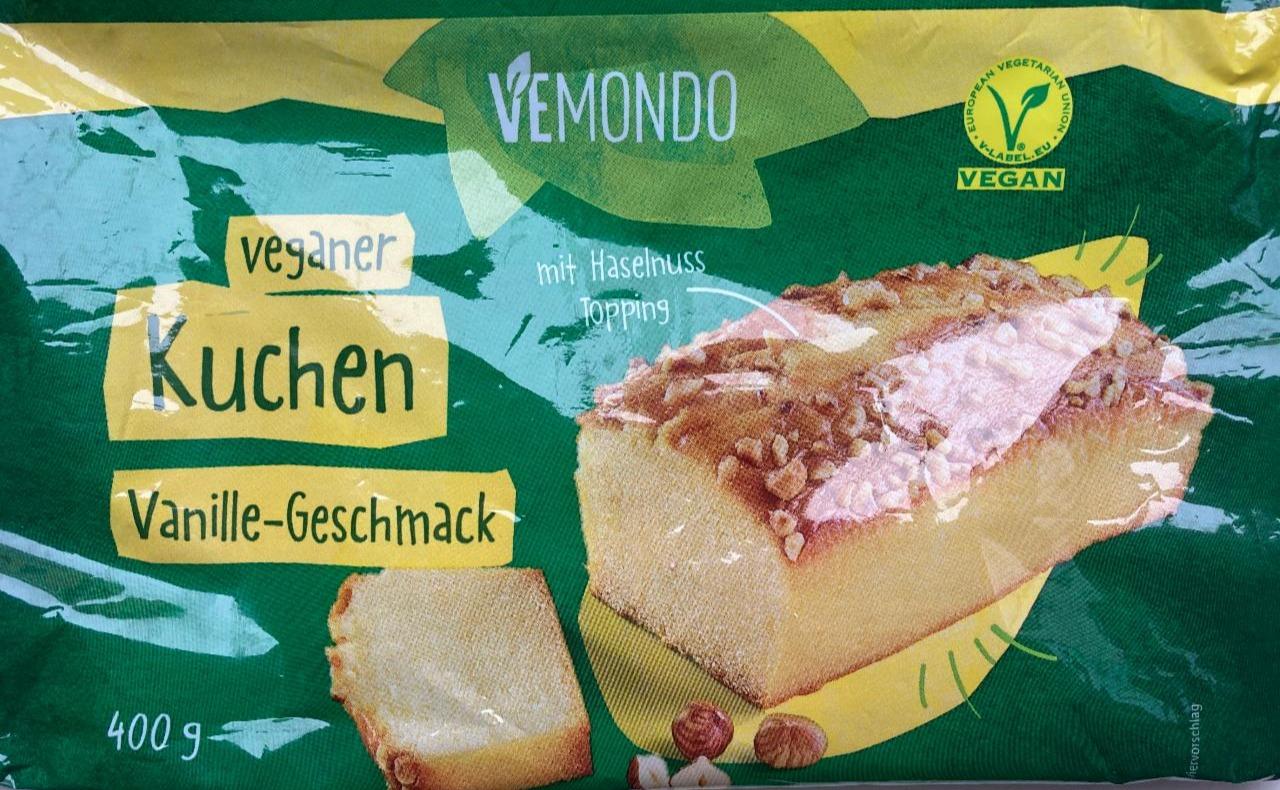 Fotografie - Veganer Kuchen Vanille-Geschmack Vemondo