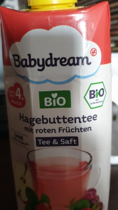 Fotografie - Bio Tee & Saft Hagebuttentee mit roten Früchten Babydream