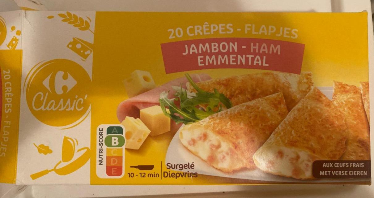 Fotografie - 20 Crêpes Jambon Emmental Carrefour Classic