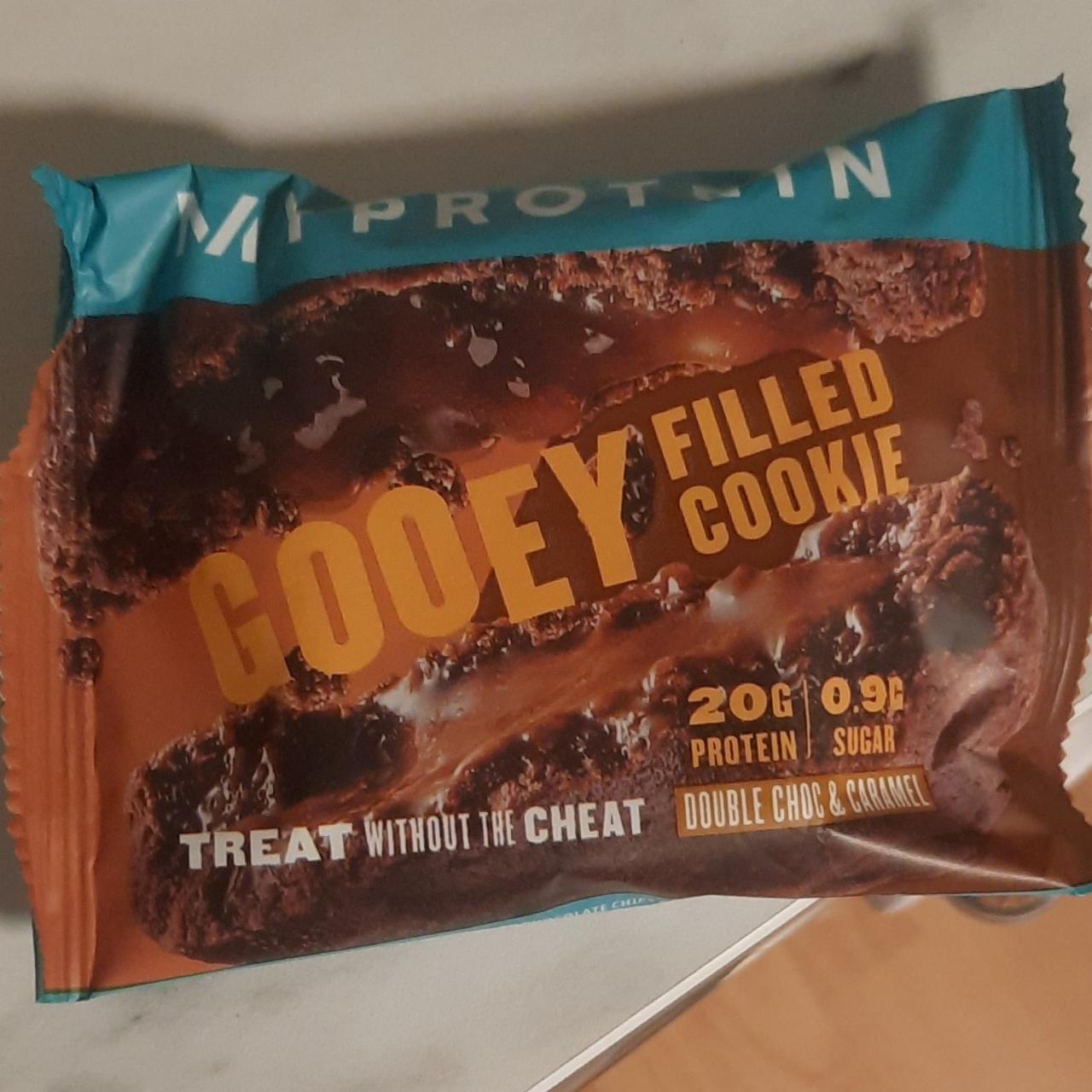 Fotografie - Gooey Filled cookie double choc & caramel MyProtein