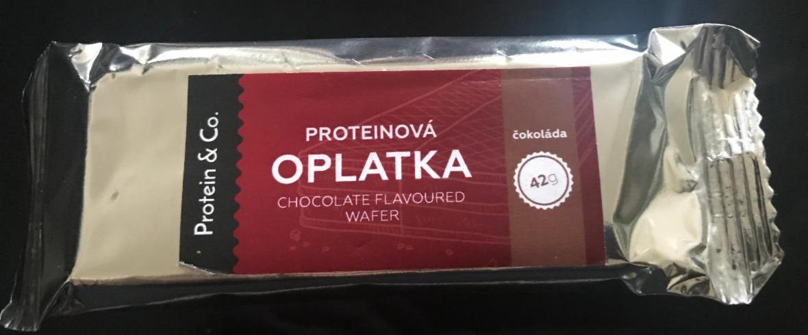 Fotografie - Proteinová oplatka čokoláda Protein & Co.