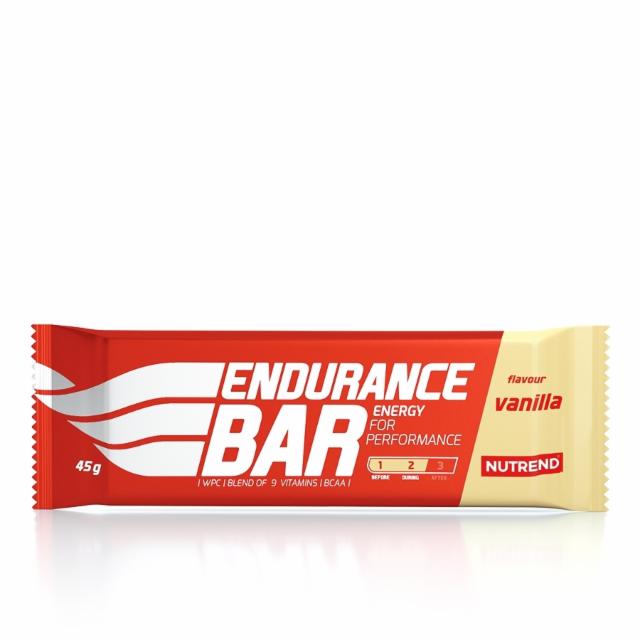 Fotografie - Endurance bar flavour vanilla (vanilka) Nutrend