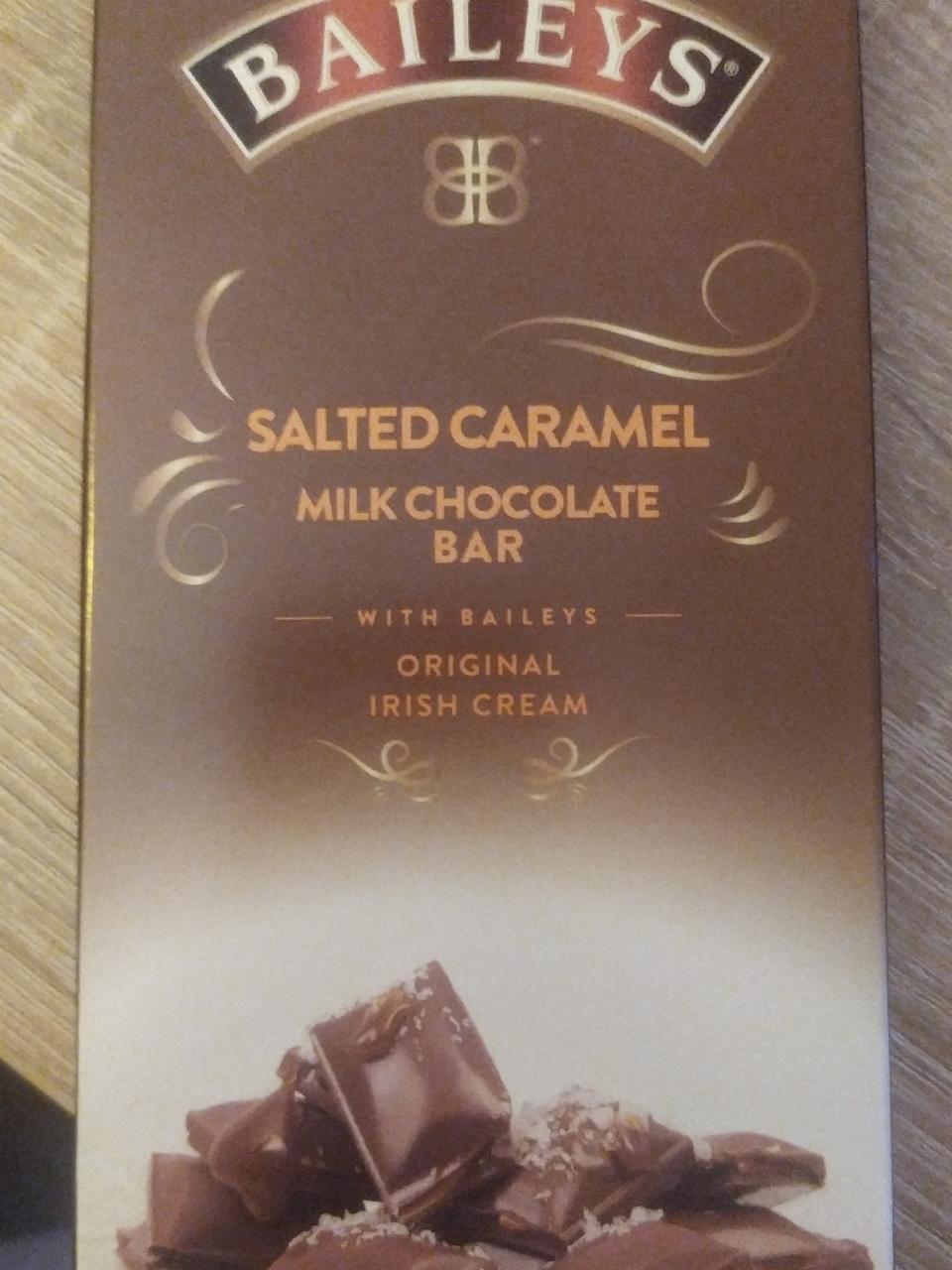 Fotografie - salted caramel Milk chocolate bar Baileys