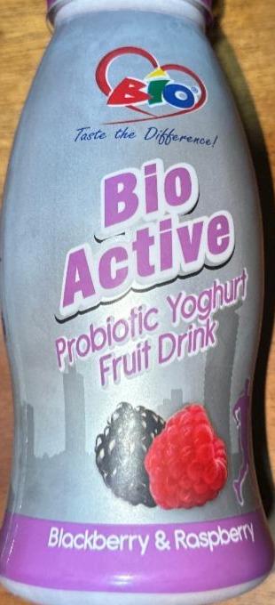 Fotografie - Probiotic yoghurt fruit drink blackberry & raspberry Bio Active