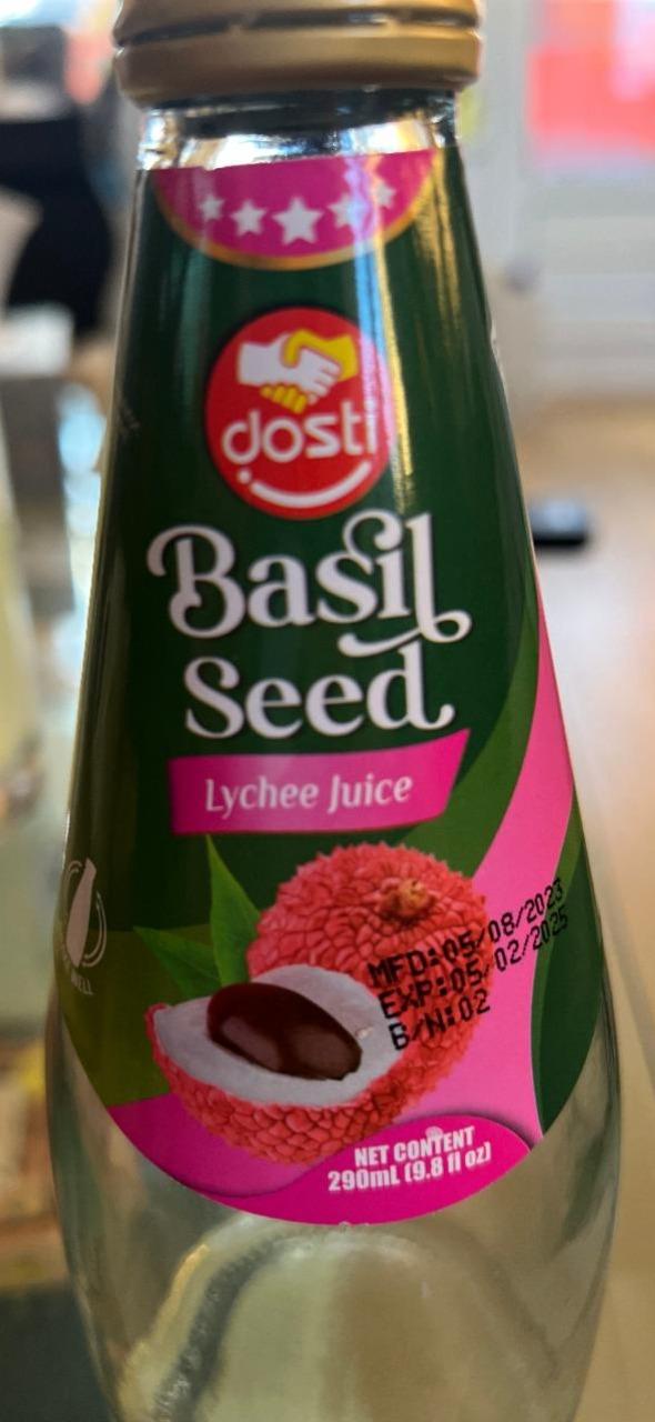 Fotografie - Basil Seed Lychee juice Dosti