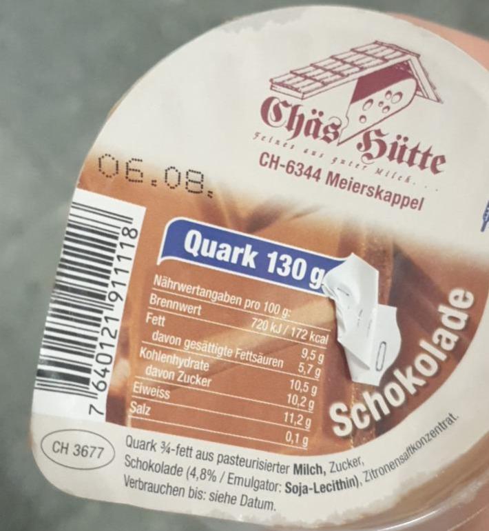 Fotografie - Quark Schokolade Chäs Hütte