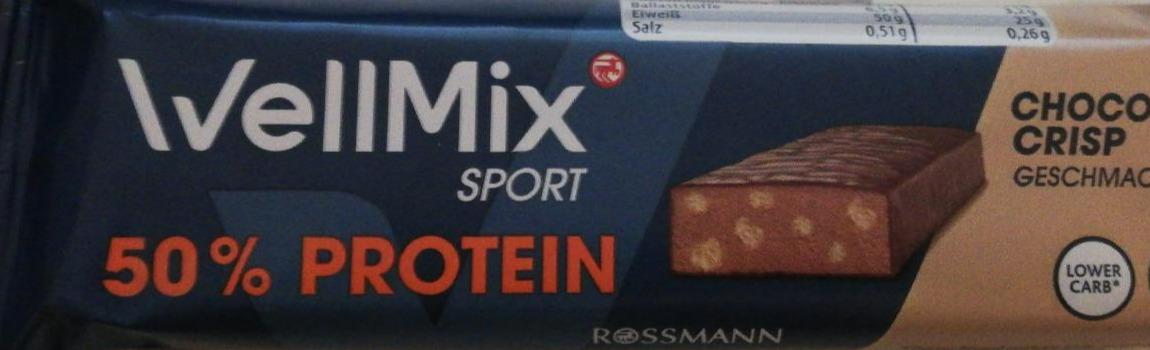 Fotografie - 50% Protein Choco crisp gesmack Wellmix