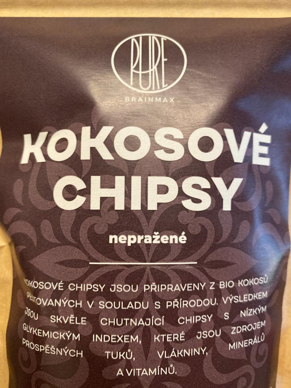 Fotografie - Pure Kokosové chipsy nepražené BrainMax