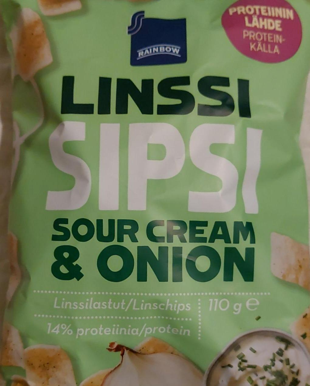 Fotografie - Linssi Sipsi sour cream & onion Rainbow