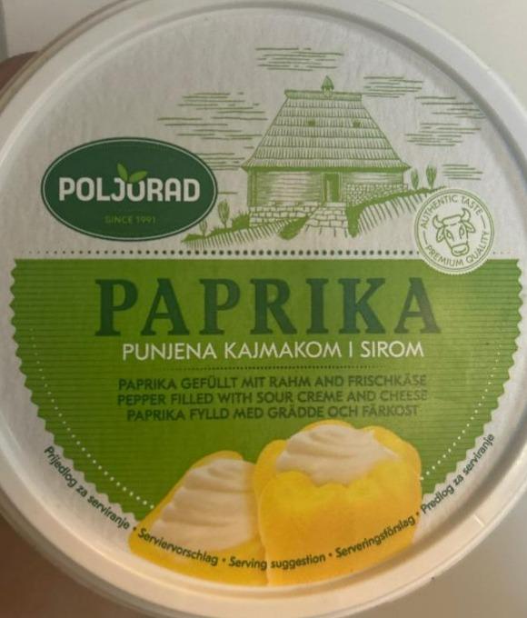 Fotografie - Paprika punjena kajmokom i sirom Poljurad