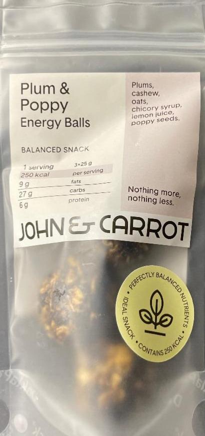 Fotografie - Plum & poppy energy balls John & Carrot