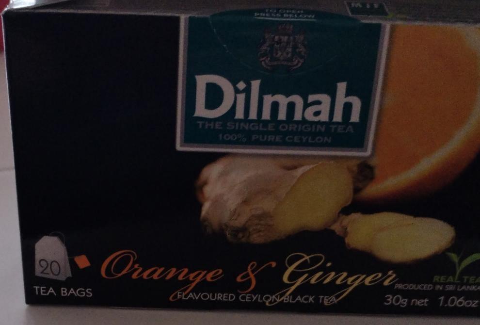 Fotografie - ovocný čaj orange a ginger Dilmah