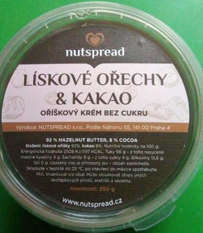 Fotografie - lískové ořechy & kakao oříškový krém bez cukru Nutspread