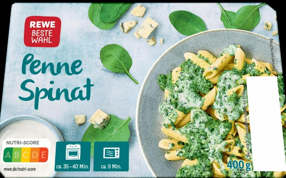 Fotografie - Penne Spinat Rewe beste wahl