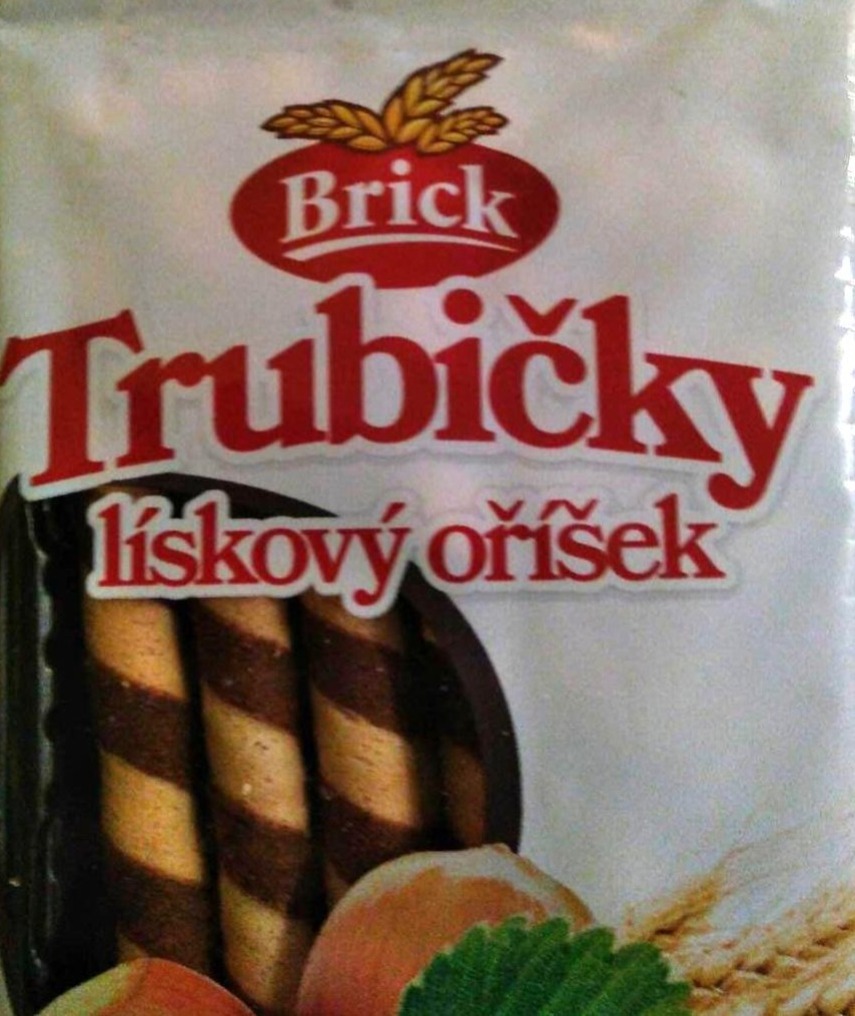 Fotografie - Wafer Rolls Trubičky lískový oříšek Brick